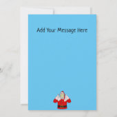 サンタクロースクリスマスホリデーカード 招待状 (裏面)