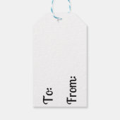 サンタクロースクリスマスホリデーギフトラベル ギフトタグ (裏面)