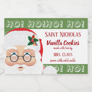 サンタクロースクリスマスホリデーギフト フードラベル