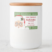 サンタクロースクリスマスホリデーギフト フードラベル (正面)