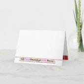 サンタクロースクリスマスホリデーフォールディングカード シーズンカード (裏面)