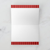 サンタクロースクリスマスホリデーフォールディングカード シーズンカード (内部)