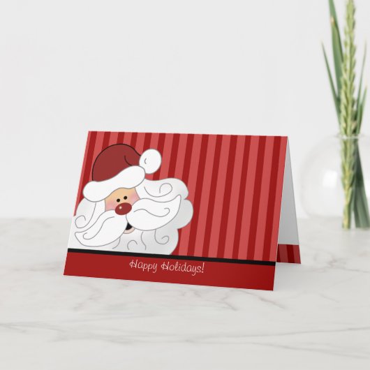 サンタクロースクリスマスホリデーフォールディングカード シーズンカード (正面)