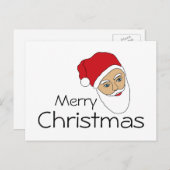 サンタクロースクリスマスホリデーポストカード シーズンポストカード (正面/裏面)