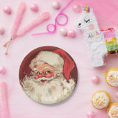 サンタクロースクリスマスホリデー ペーパープレート (パーティー)