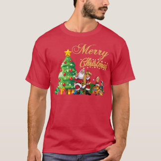 サンタクロースクリスマスライツメリークリスマス2021 Tシャツ