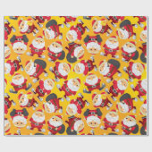サンタクロースクリスマスラッピング紙 ラッピングペーパー (フラット)