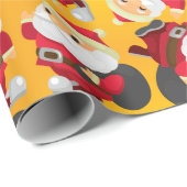 サンタクロースクリスマスラッピング紙 ラッピングペーパー (ロールコーナー)