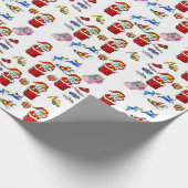 サンタクロースクリスマスラッピング紙 ラッピングペーパー (角)