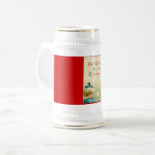 サンタクロースクリスマスヴィンテージスタイル ビールジョッキ (正面左)