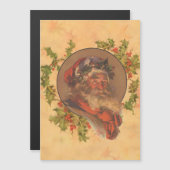 サンタクロースクリスマスヴィンテージポートレート (正面/裏面)