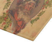 サンタクロースクリスマスヴィンテージポートレート カッティングボード (角)