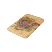 サンタクロースクリスマスヴィンテージポートレート バスマット (アングル)