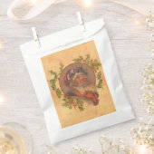 サンタクロースクリスマスヴィンテージポートレート フェイバーバッグ (クリップ留めされた状態)