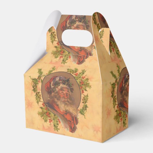 サンタクロースクリスマスヴィンテージポートレート フェイバーボックス (正面サイド)