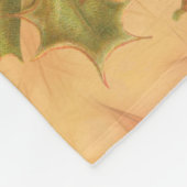 サンタクロースクリスマスヴィンテージポートレート フリースブランケット (角)