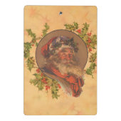 サンタクロースクリスマスヴィンテージポートレート ミニクリップボード (裏面)