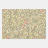 サンタクロースクリスマスヴィンテージポートレート ラッピングペーパーシート (正面3)