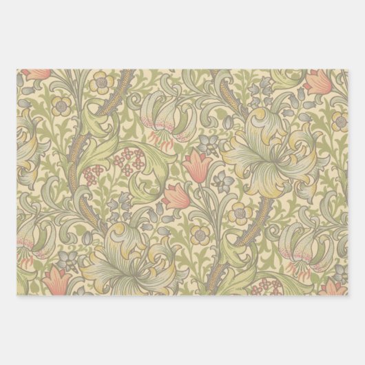 サンタクロースクリスマスヴィンテージポートレート ラッピングペーパーシート (正面3)