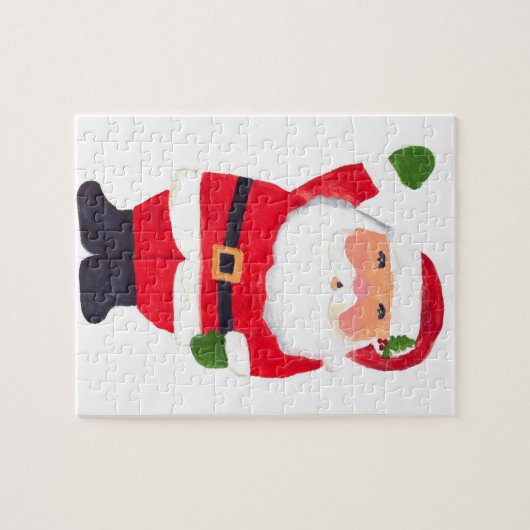 サンタクロースクリスマス冬フェスティバルキッズ ジグソーパズル (横)