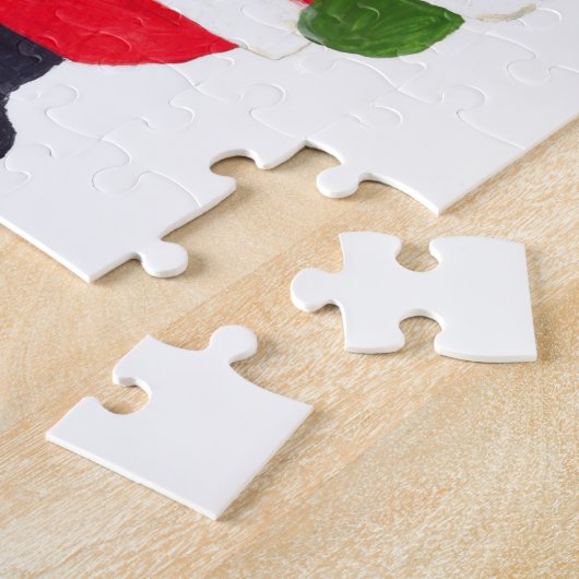 サンタクロースクリスマス冬フェスティバルキッズ ジグソーパズル (側面)