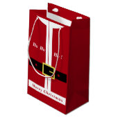 サンタクロースクリスマス抱き枕おもしろい- スモールペーパーバッグ (裏面アングル)