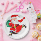 サンタクロースクリスマス紙プレート ペーパープレート (パーティー)