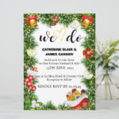 サンタクロースクリスマス結婚式招待状 招待状 (スタンド正面)