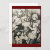 サンタクロースクリスマス·トーマス·ナスト·ハーパーズ1880年代 シーズンカード (正面/裏面)