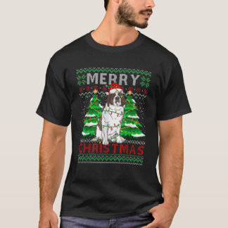 サンタクロースサンベルナール犬のオーナーズ醜いクリスマ Tシャツ