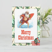 サンタクロースサーファーマンガイラストレーション シーズンカード (スタンド正面)