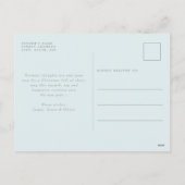 サンタクロースシャビーシックホリデーハガキ シーズンポストカード (裏面)