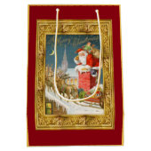 サンタクロースシーン ミディアムペーパーバッグ (裏面)