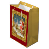 サンタクロースシーン ミディアムペーパーバッグ (裏面アングル)