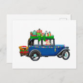 サンタクロースジャロピー ポストカード (正面/裏面)