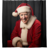 サンタクロースジョーバイデン氏 シャワーカーテン (正面)
