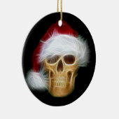 サンタクローススカル セラミックオーナメント (右)