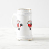 サンタクローススケートで滑る ビールジョッキ (正面左)