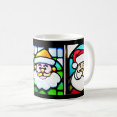 サンタクロースステンドグラスマグ コーヒーマグカップ (正面右)