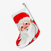 サンタクロースストッキングメリークリスマス スモールクリスマスストッキング (裏面 (吊り時))