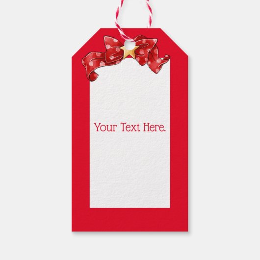 サンタクローススノーグローブギフトラベル ギフトタグ (裏面)