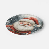 サンタクローススノーフォール紙プレート ペーパープレート (アングル)