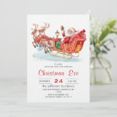 サンタクローススレイホリデークリスマスイブパーティー 招待状 (スタンド正面)