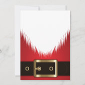 サンタクローススーツクリスマスコーポレーションパーティー 招待状 (裏面)