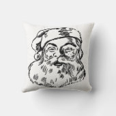 サンタクロースセントニコラスクリスマスホリデー クッション (裏面)