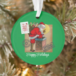 サンタクロースダウンザチムネアクリルオーナメント オーナメント