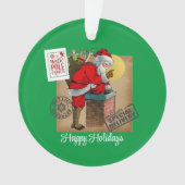 サンタクロースダウンザチムネアクリルオーナメント オーナメント (正面)