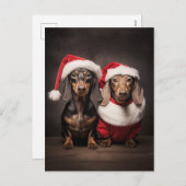 サンタクロースダックスンツイン シーズンポストカード (正面/裏面)