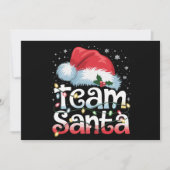 サンタクロースチーム クリスマス家族おそろいパジャマ シーズンカード (正面)