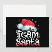 サンタクロースチーム クリスマス家族おそろいパジャマ シーズンカード (正面/裏面)